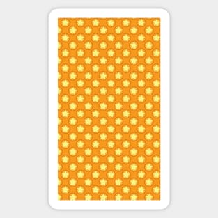 Orange and Yellow Stars Repeated Pattern 031#001 Sticker